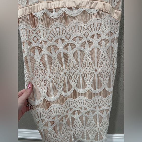 NWT Boohoo White Lace Detailed Dress - Picture 3 of 6